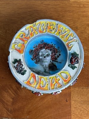 GRATEFUL DEAD BERTHA SKULL ROSES HANGING ASHTRAY INCENSE GDP C&D VISIONARY