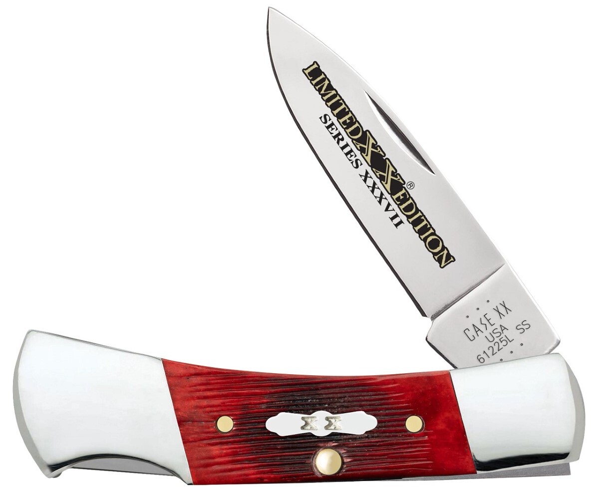 Case xx Knives Lockback Barnboard Jig Old Red Bone 12211