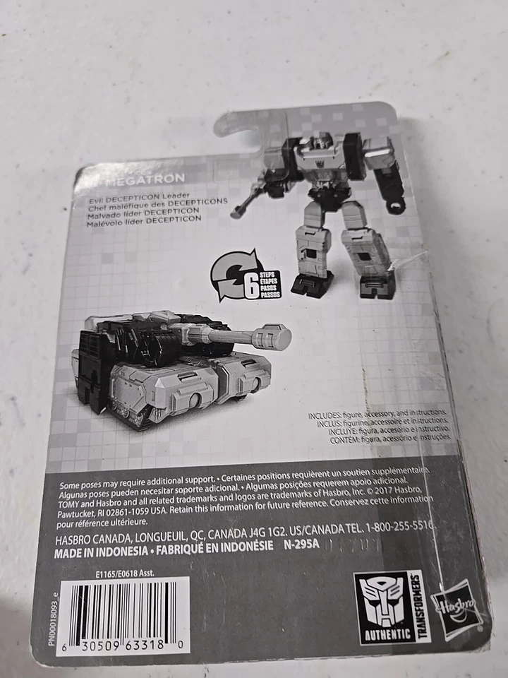 Transformers Authentic Decepticon Megatron 4" Action Figure Hasbro 2017 - Image 2 of 2