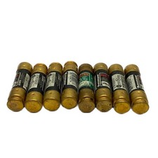 Lot Of 8 NOS Fusetron 250VAC 35A Class RK5 Time Delay Dual Element Fuse FRN-R-35