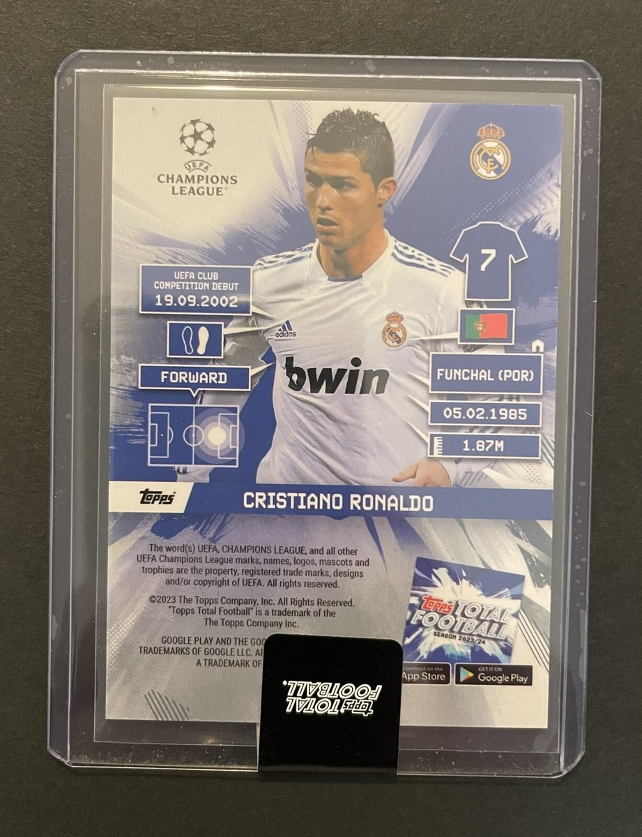 Ronaldo White Ice Purple SP /25 SEALED UEFA Topps Total Football 