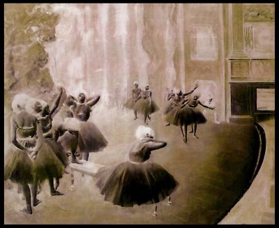 Ballet Decorative Painting Poster. Fine Graphic Art. Wall Interior Design. 2273