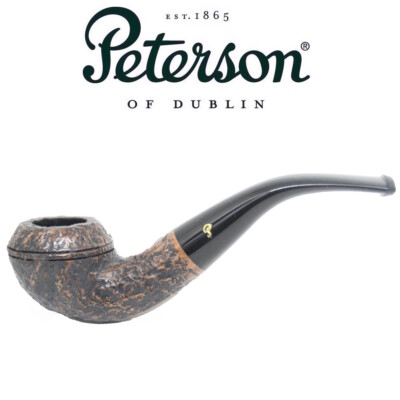 NEU PETERSON - ARAN RUSTIC 999 - BENT BULLDOG FISHTAIL MUNDSTÜCK PFEIFE