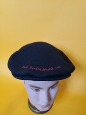 VTG Hard Rock Hotel beret black unisex Sz S embroidered dice fire USA Made