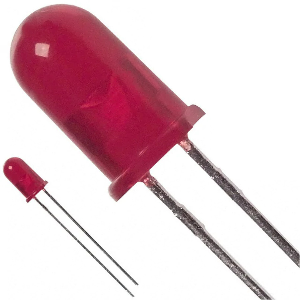 Pack of 10 HLMP-1700 LED Red Diffused T-1 T/H Radial