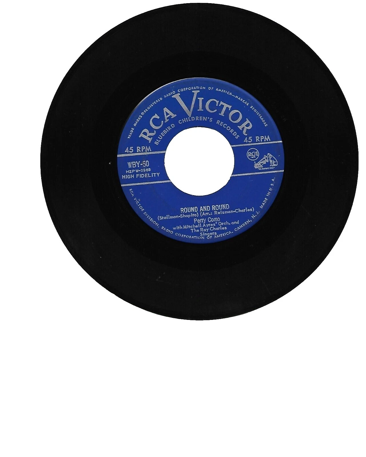 Perry Como Rock 45 RPM Speed Vinyl Records