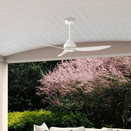 Hunter 52 inch Mazzini ENERGY STAR Matte White Damp Rated Ceiling Fan and Remote - Picture 2 of 15