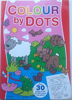 Colour by Dots Buch - roter Einband