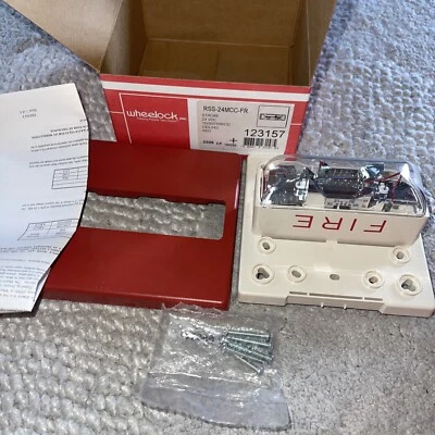 COOPER Wheelock RSS-24MCC-FR STROBE Wall Mount Clear Lens New 123157