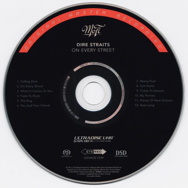 MOFI UDSACD-2239 DIRE STRAITS ON EVERY STREET HYBRID SACD new sealed - Bild 4 von 4