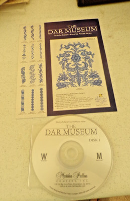 MARTHA PULLEN'S THE DAR MUSEUM MACHINE EMBROIDERY DESIGNS DISK 1