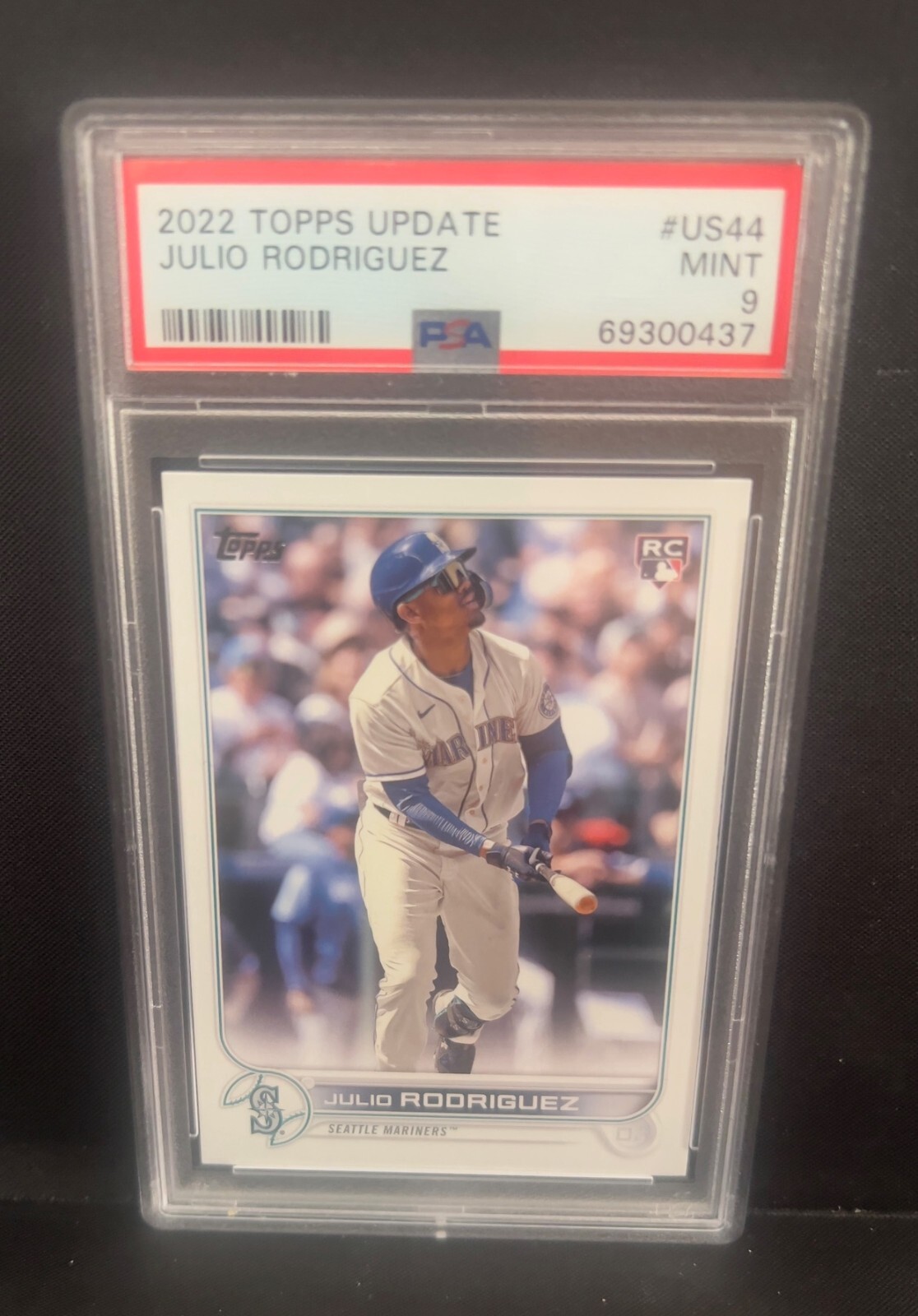 2022 Topps Update #US44 Julio Rodriguez PSA 9 MINT RC Rookie Seattle Mariners