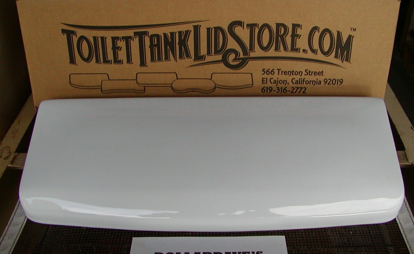 JPIPPI Briggs 7425 White Toilet Tank Cover fits Briggs 4960 Toilet Tank