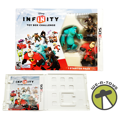 Disney Infinity 3DS Toy Box Challenge With 3 Figures GAME NOT