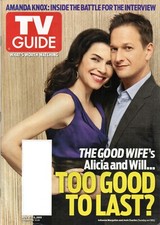 TV GUIDE Magazine Nov.  7-13 2011 Julianna Margulies Josh Charles The Good Wife