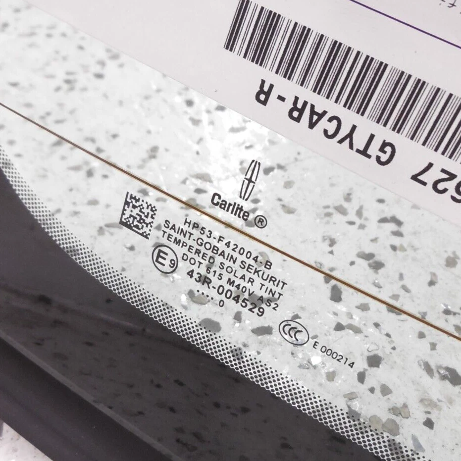 2013-2016 年林肯 MKZ 后挡风玻璃窗玻璃原始设备制造商金属屋顶 — 第 3/3 张图片