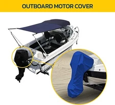 Heavy duty Boat Full Outboard Motor Engine Storage Canvas Cover 20 to 225HP