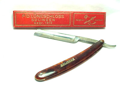 P.D. Luneschloss STRAIGHT RAZOR & CASE - Solingen, GERMANY