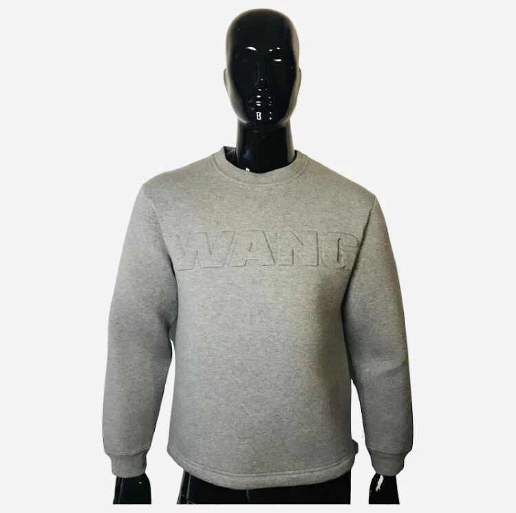 Alexander Wang x H&M Men Grey Scuba Hoodie Sweat Collector Néoprène Size S