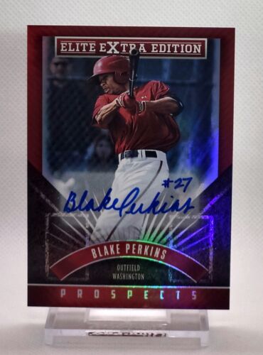 2015 Panini Elite Extra Edition Prospects Blake Perkins Auto #70 - Picture 1 of 2