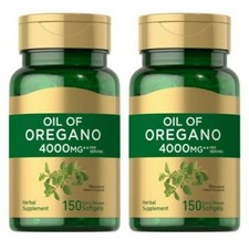Oil of Oregano Extract 4000 mg 2X150 Liquid Capsules by Piping Rock