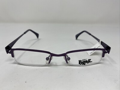 Bratz 2317 PRP 43-17-125 Purple Metal Half Rim Eyeglasses Frame XD95