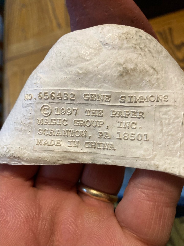 Vintage 1997 KISS Gene Simmons Halloween Mask New with Tags eBay