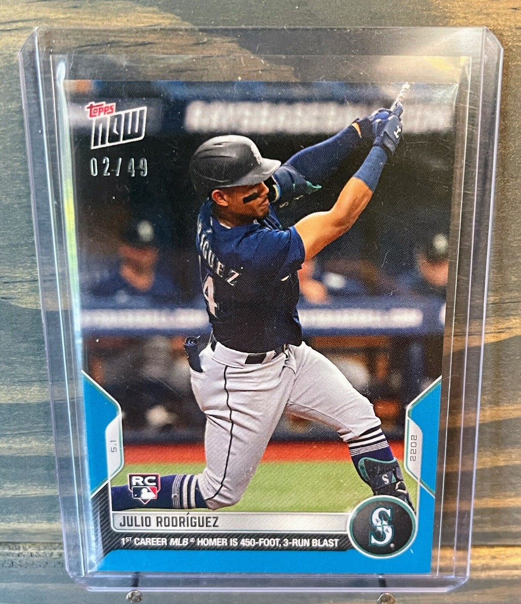 2022 Topps Now Julio Rodriguez /49 Blue Rookie (RC) | eBay