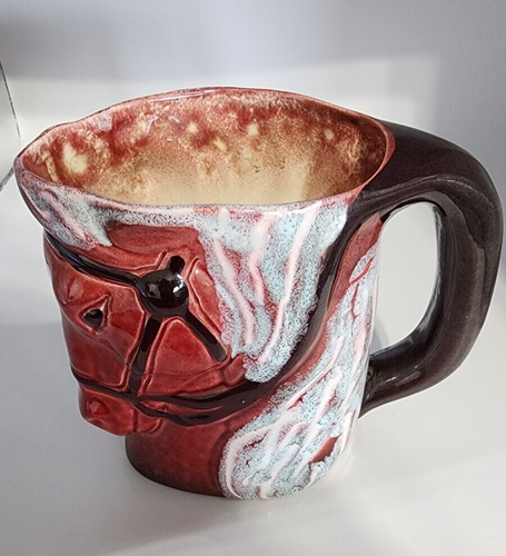 Rare, signed vintage Frank Engle (1916-2002) ceramic horse mug - Picture 2 of 6