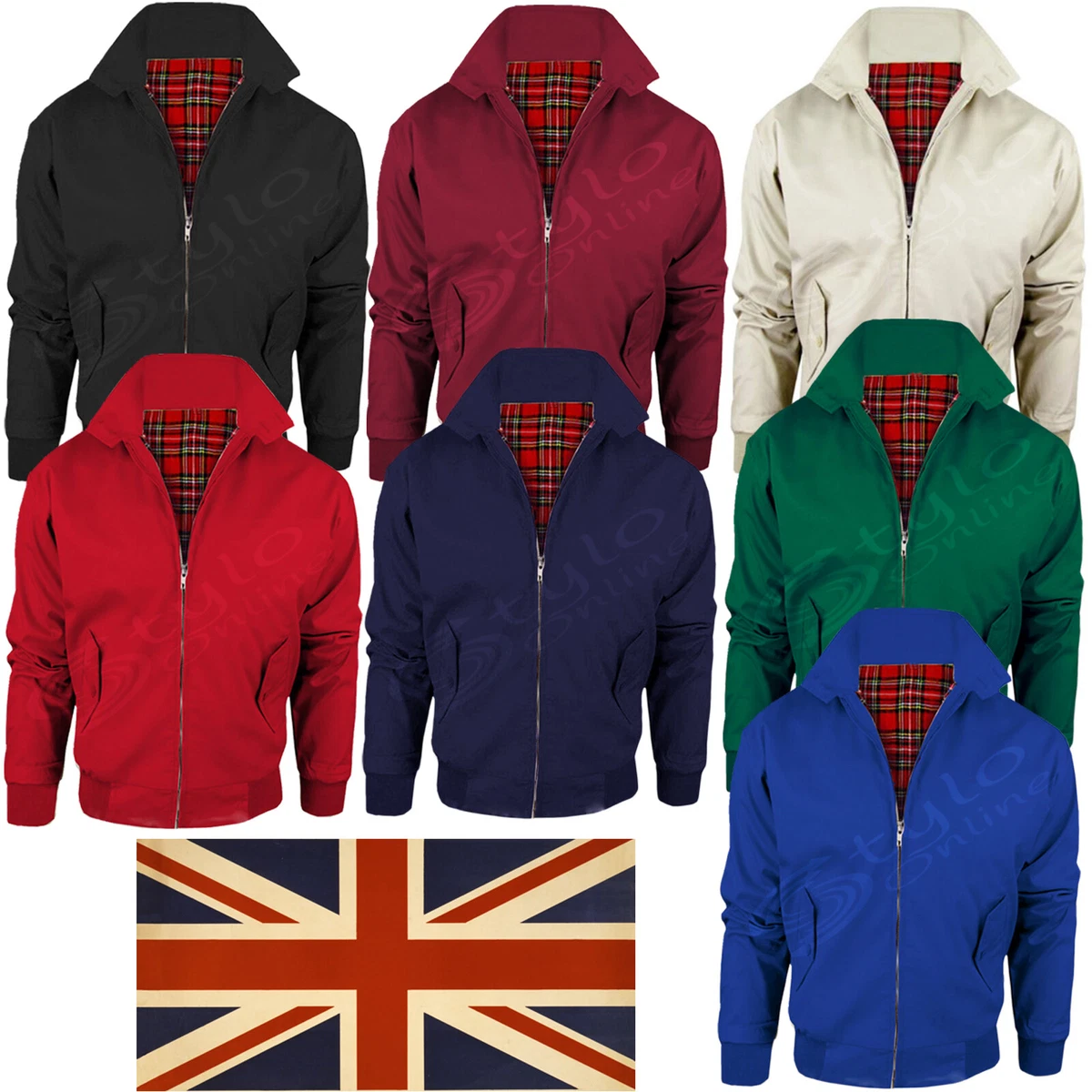 HARRINGTON JACKET MENS CLASSIC RETRO SCOOTER 1970'S VINTAGE BOMBER, chaqueta harrington - Vimarsana News