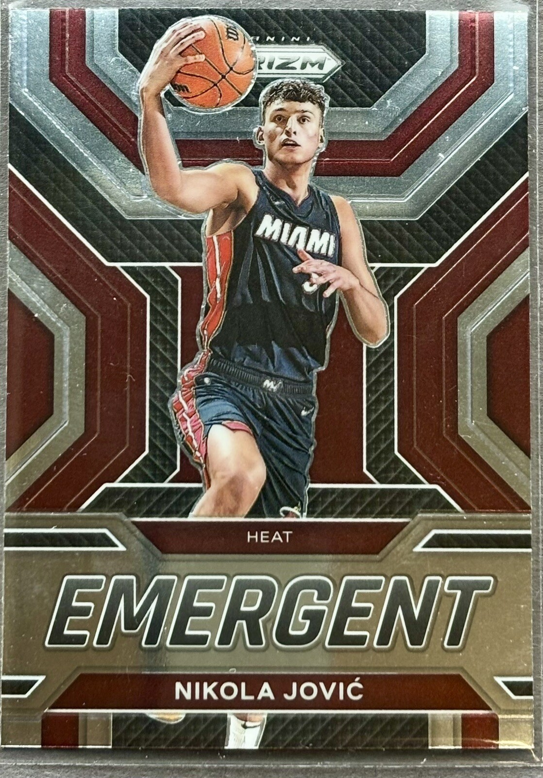 Nikola Jovic- 2022-23 Panini Prizm Emergent Rookie #17 RC Miami Heat- MINT!!!