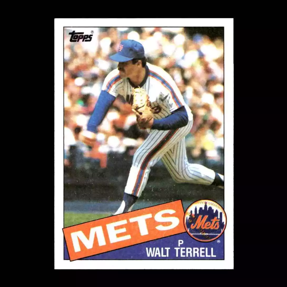 Walt Terrell trading card