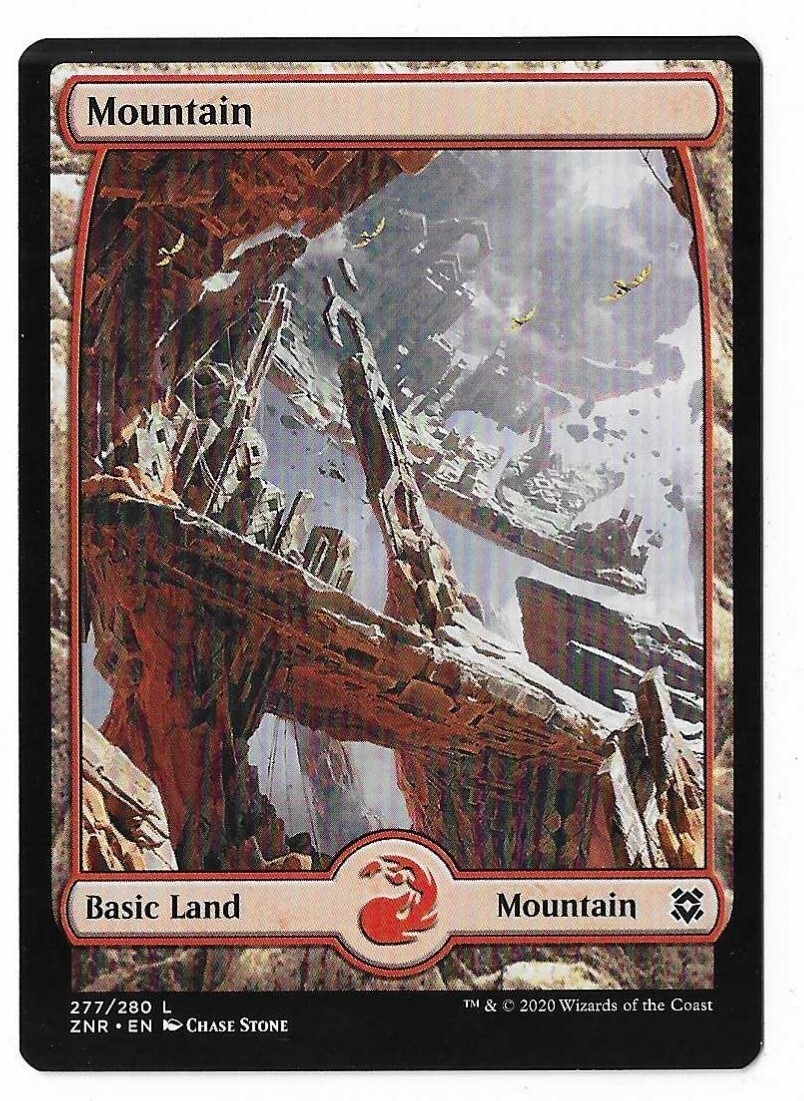 MTG Mountain Full Art Zendikar Rising (ZNR) Basic Land Magic #277