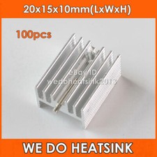 100pcs Aluminum 20x15x10mm Aluminum Radiator Heatsink For MOS TO-220 / TO220