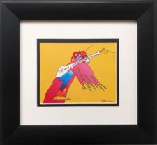 Peter Max "Jimi Hendrix" Newly CUSTOM FRAMED Print Art POP Rock Music Guitar