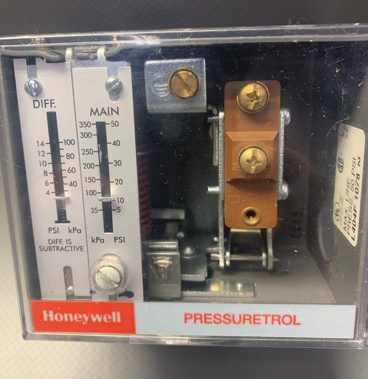 Honeywell L404F 1078 Pressuretrol 50 PSI Max Pressure Control eBay