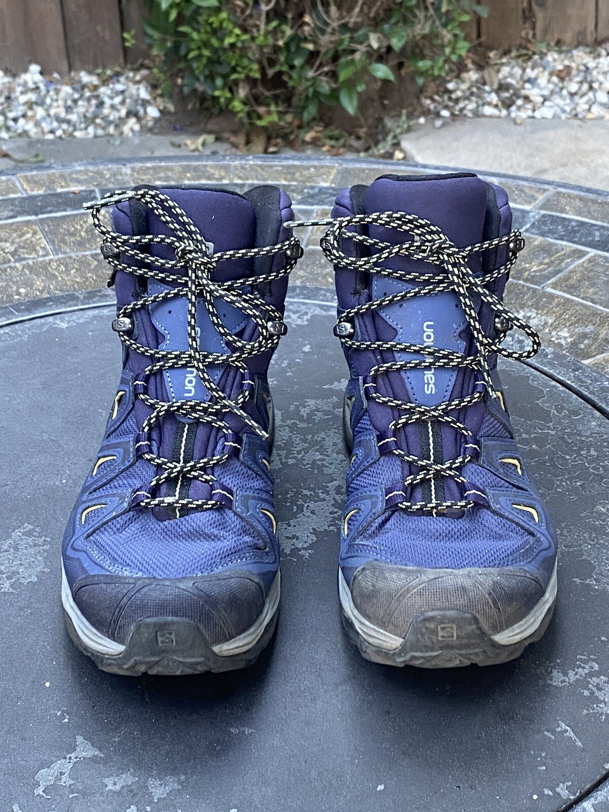 Stivali da trekking blu Salomon X Ultra 3 Mid GTX scarpe da donna taglia 9 5 W