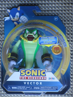 Jakks Pacific Vector with Super Ring action figure 4'' SEGA GO series MOC