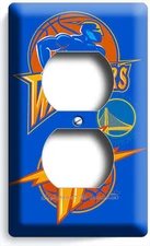 GOLDEN STATE WARRIORS BASKETBALL TEAM OUTLET WALL PLATE MAN CAVE GAME ROOM DECOR