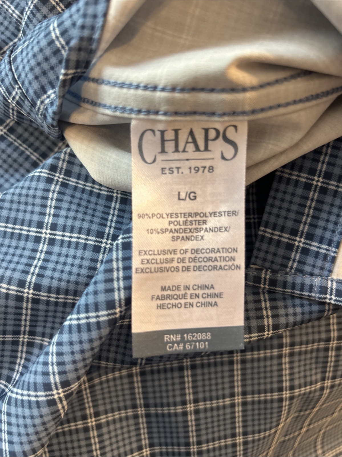 CHAPS  Men’s Performance Button Down L/S Shirt La… - image 7