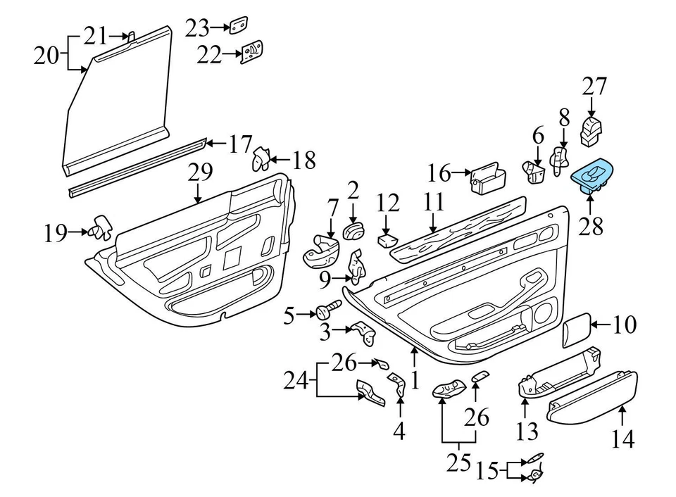 AUDI ALLROAD QUATTRO 2001-2005 - Parasol ventana trasera derecha / Parasol Foto 4 de 4