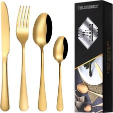 Rustproof  Stainless Steel Cutlery Set Spoon Fork Dinner Set 16,24.32 Christmas