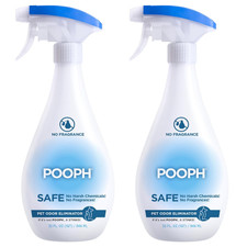 Pooph Pet Odor Eliminator Spray 32oz 2Pk Urine Poop Deodorizer