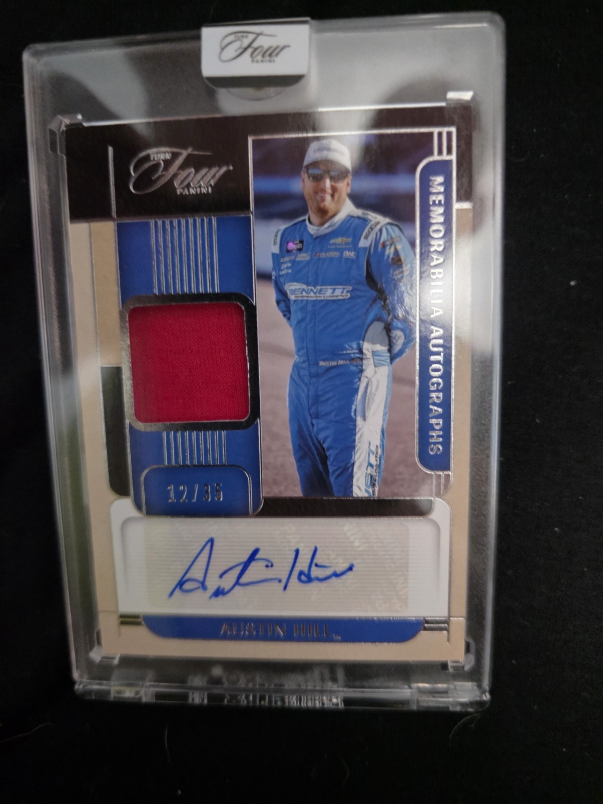 Panini 2026 Turn Four Racing NASCAR Austin Hill Mem Auto MA-AHIL /35