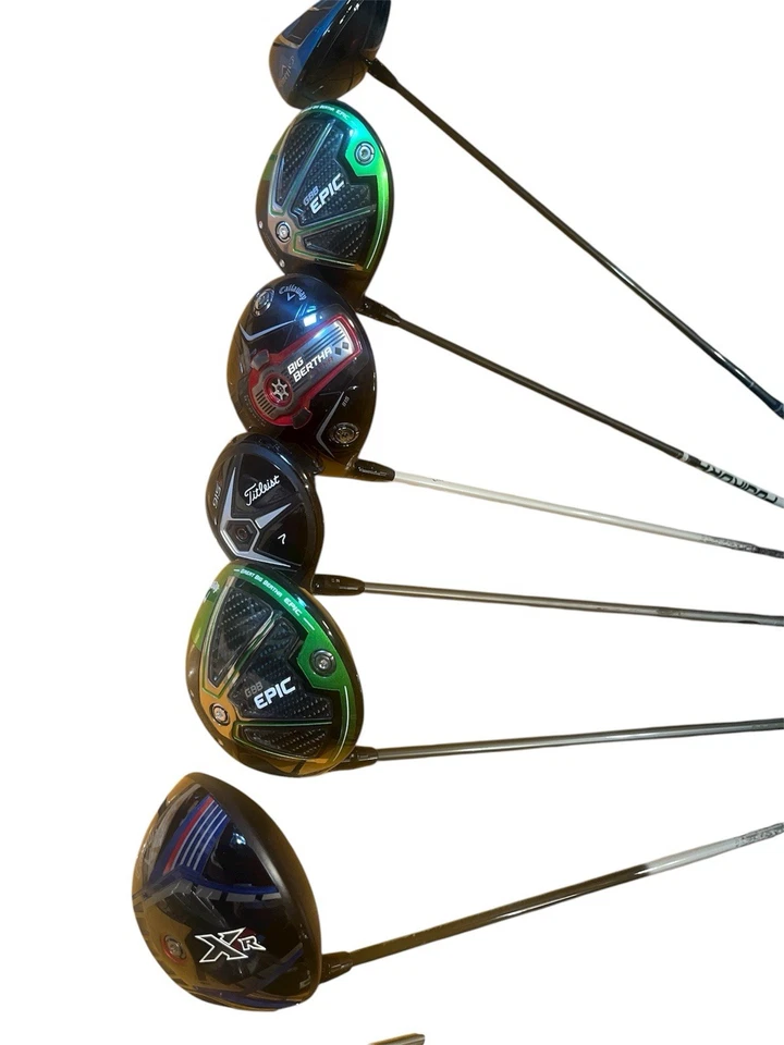 10 PIECE CALLAWAY MENS LEFT HANDED GOLF BAG AND CLUB SET - Image 4 of 4