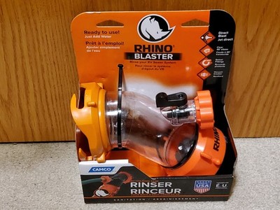 Rhino Blaster RV Black Tank Wash Rinse By CAMCO For Camper Sewer Holding Tank