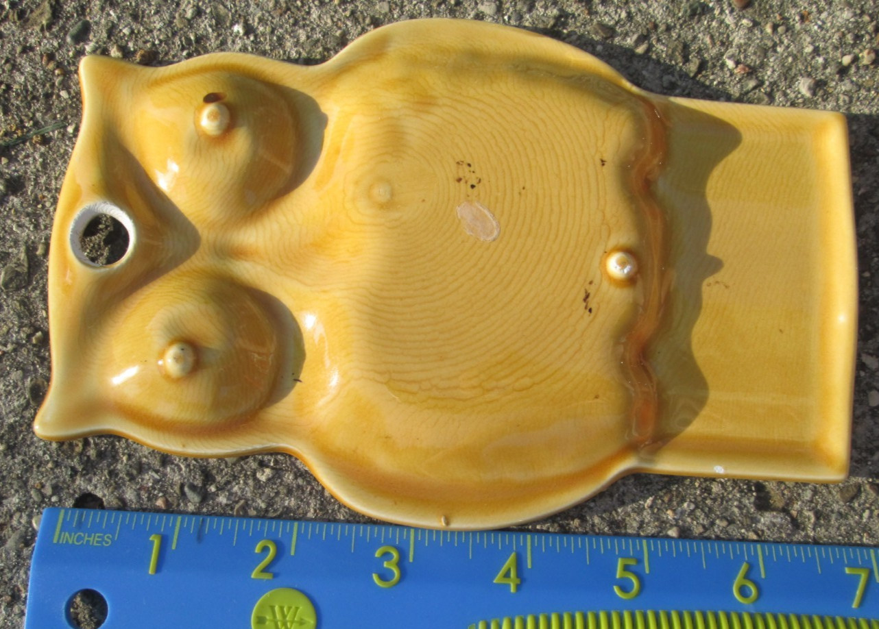 Vintage Asbury Park World Famous Boardwalk New Jersey Ceramic Trinket Tray OWL!