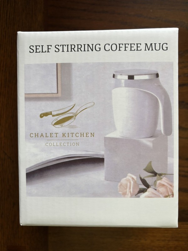 self stirring coffee mug rechargeable New In Box