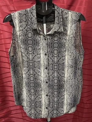 chemise femme sans manches marque The KOOPLES taille M - 100 % Soie - Photo 1/4