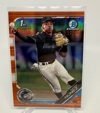 2019 Bowman Draft - Chrome Nasim Nunez #BDC-141 Orange Refractor /25 (RC)